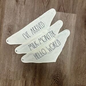 Rae Dunn Baby Bibs Bandana Style